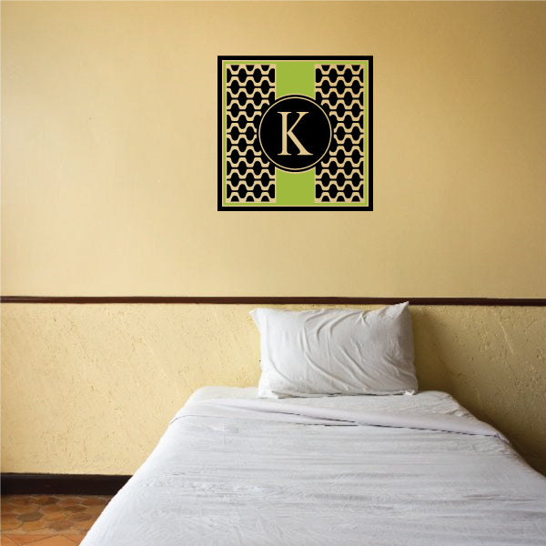 Image of Wave Monogram Sticker