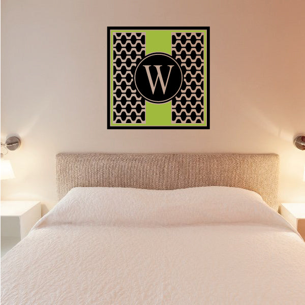 Image of Wave Monogram Sticker