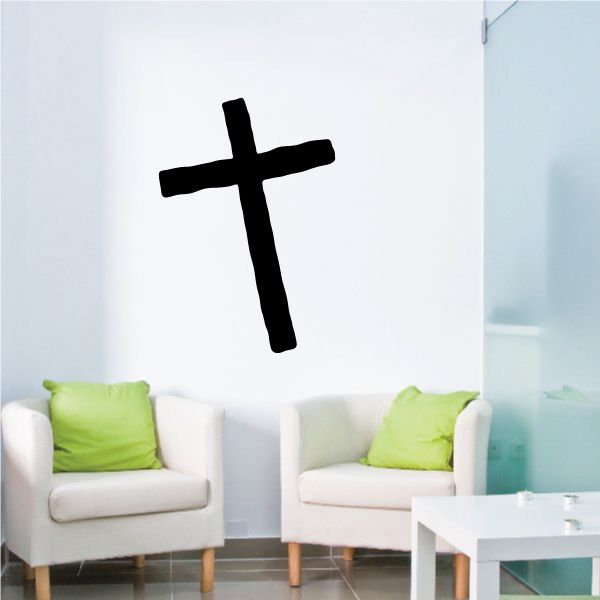 Image of Wavy Cross Decal