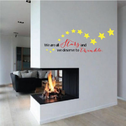 We Are All Stars And We Deserve To Twinkle Marilyn Monroe Wall Decal