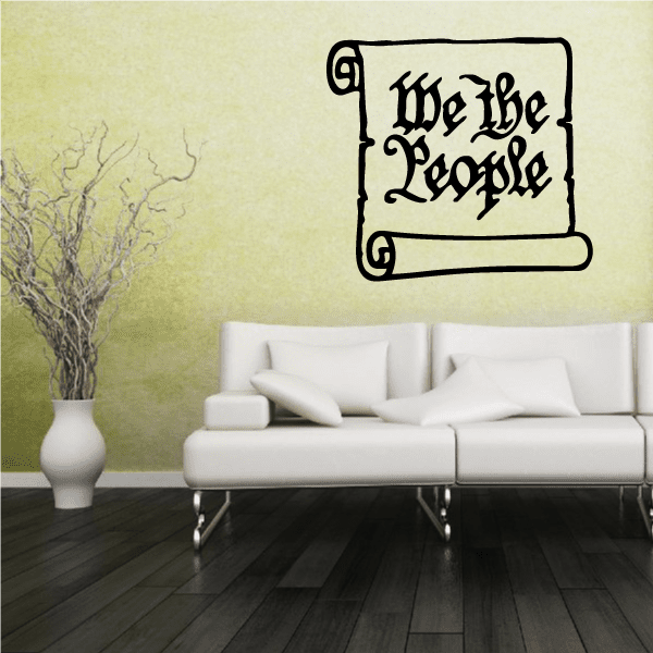 Image of We the People Scroll Decal