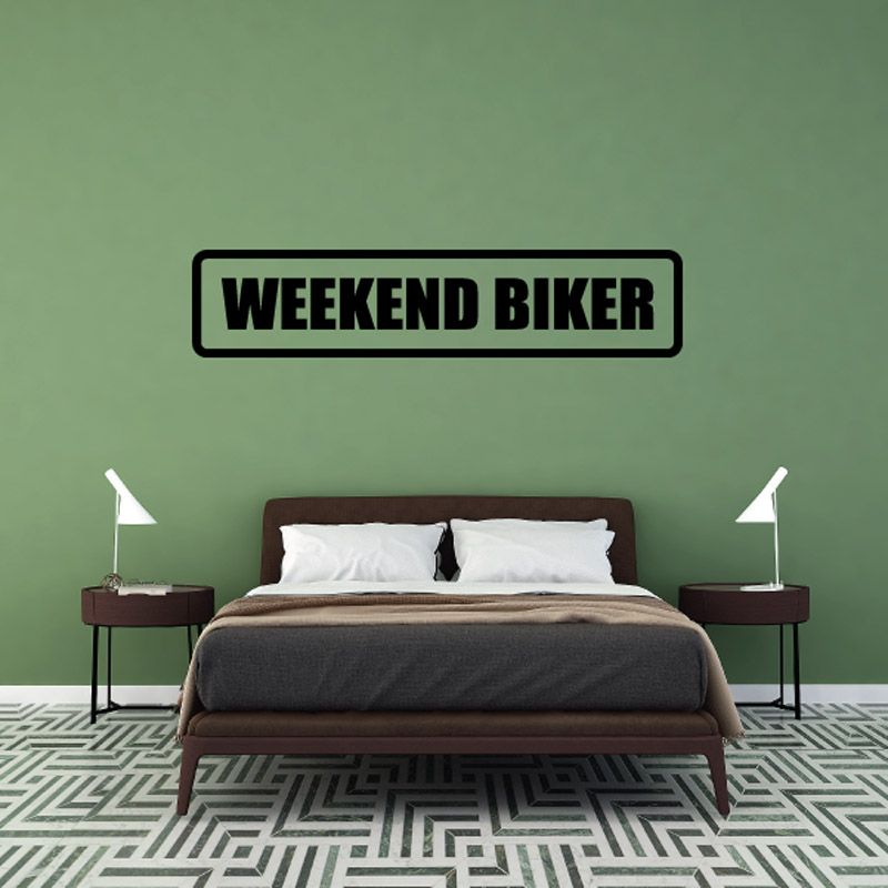 Image of Weekend Biker Decal