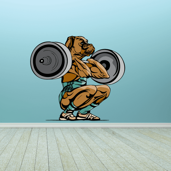 Image of Weight Lifting Wall Decal - Vinyl Sticker - Car Sticker - Die Cut Sticker - CDSCOLOR006