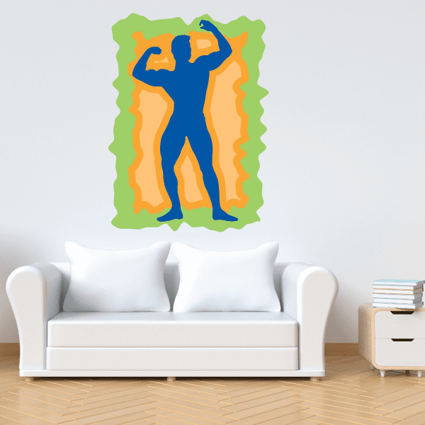 Image of Weight Lifting Wall Decal - Vinyl Sticker - Car Sticker - Die Cut Sticker - CDSCOLOR030