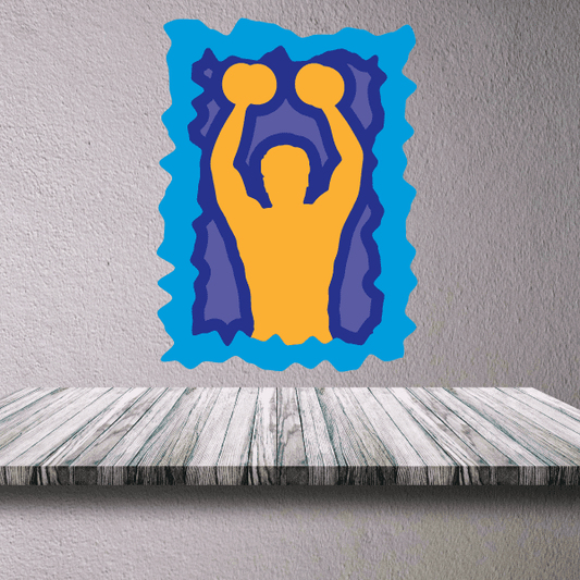 Image of Weight Lifting Wall Decal - Vinyl Sticker - Car Sticker - Die Cut Sticker - CDSCOLOR031