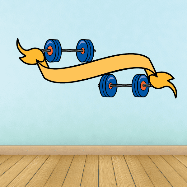 Image of Weight Lifting Wall Decal - Vinyl Sticker - Car Sticker - Die Cut Sticker - CDSCOLOR034