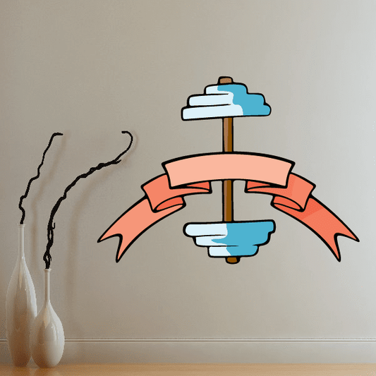 Image of Weight Lifting Wall Decal - Vinyl Sticker - Car Sticker - Die Cut Sticker - CDSCOLOR038