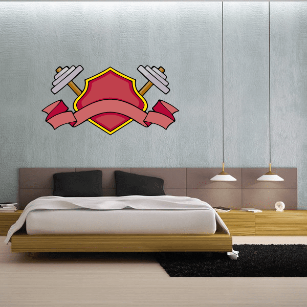Image of Weight Lifting Wall Decal - Vinyl Sticker - Car Sticker - Die Cut Sticker - CDSCOLOR041