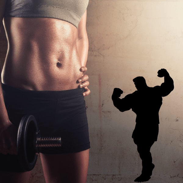 Weightlifting silhouette vinyl wall decal, muscular lifter icon in black
