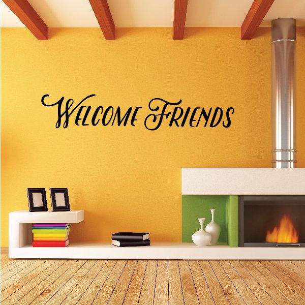 Image of Welcome Friends Wall Decal 