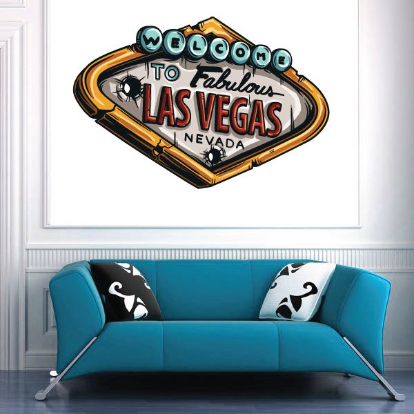 Image of Welcome to Las Vegas Sign Sticker