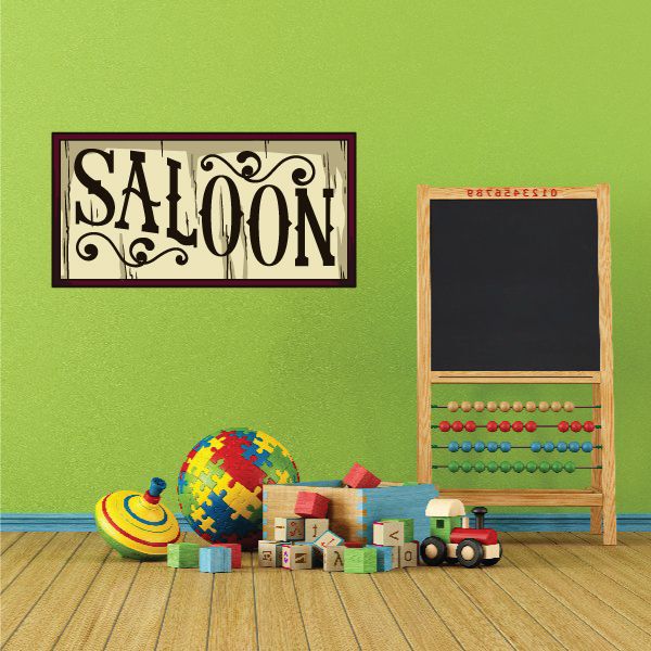 Image of Western Saloon Wall Decal - Vinyl Car Sticker - Uscolor001