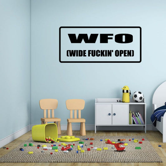 Image of WFO wide fckin open Decal