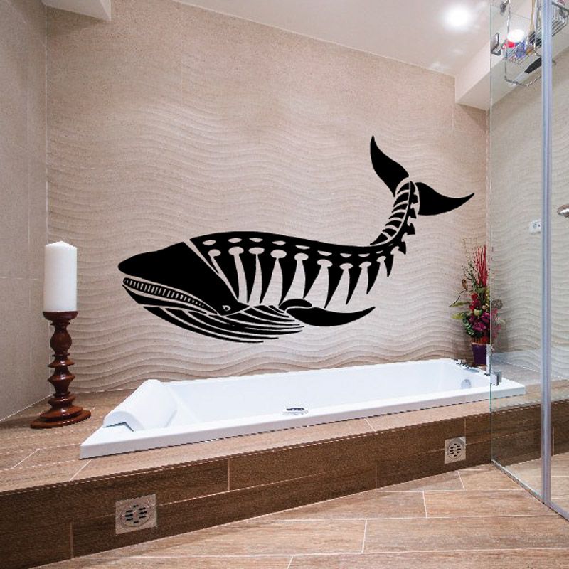 Image of Whale and Bones Decal