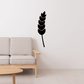 Thanksgiving wheat grains wall decal with black wheat stalk