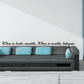 Wall quote decal with cursive text: “When in doubt, mumble. When in trouble, delegate.”
