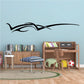 Razor lines decal featuring a black racing stripe and curved flame streak design