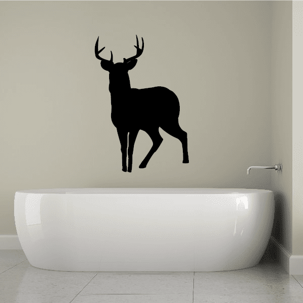 Image of White Tail Buck Standing Pose Decal