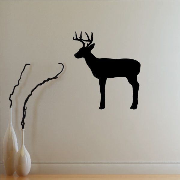 Image of White Tail Doe Standing Decal