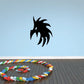 Black eagle head decal with jagged stylized silhouette
