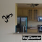 Black scorpion wall decal with bold outline, removable vinyl sticker