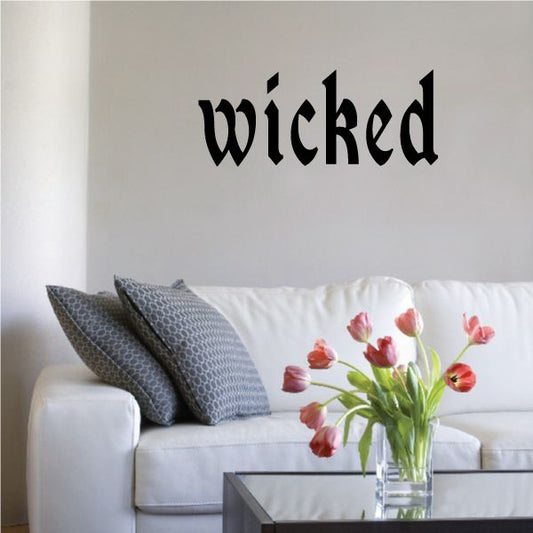 Image of Wicked Serif Decal