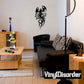 Black scorpion tattoo style vinyl wall decal