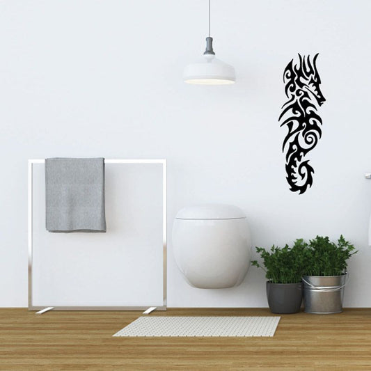 Image of Wicked Tribal Seahorse Decal