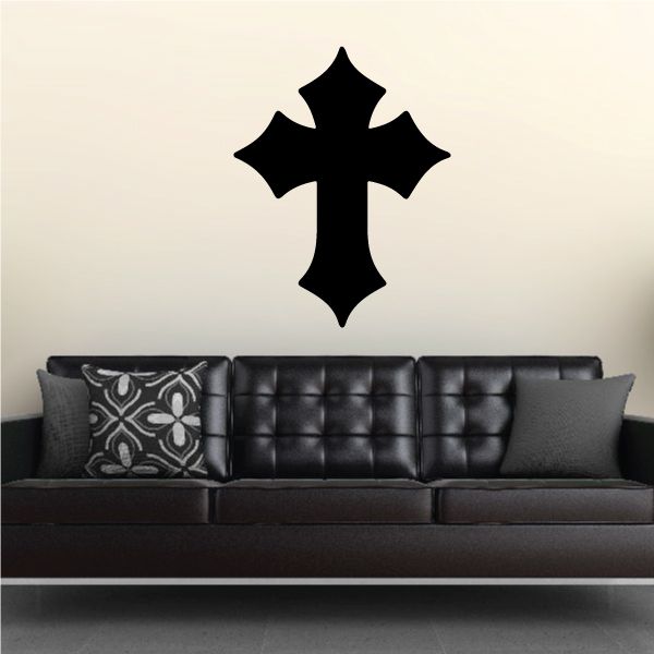 Image of Wide Pointed Cross Decal