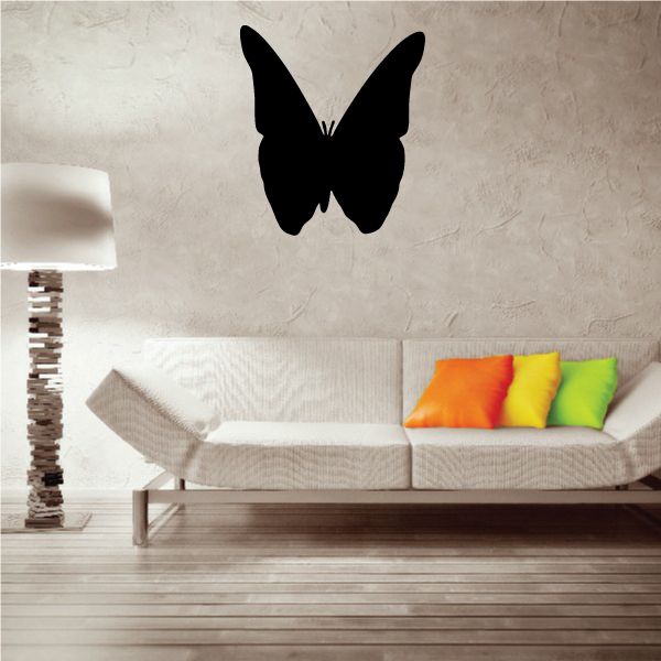 Image of Wide Wingspan Sillhoutte Butterfly Decal