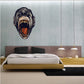 Screaming wild ape face decal