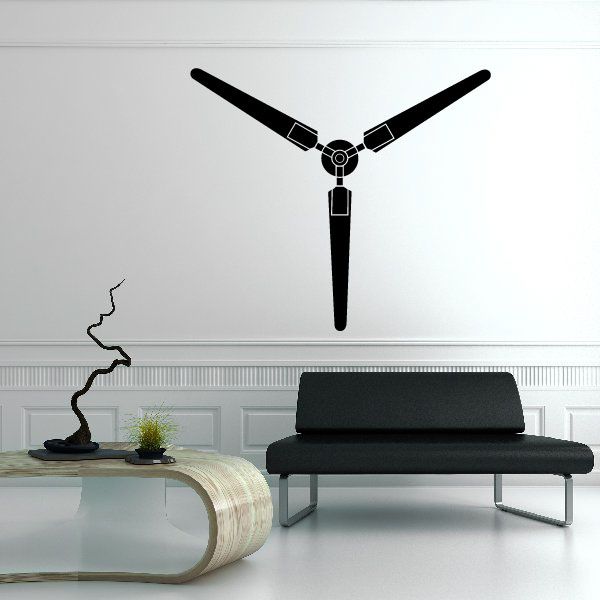 Image of Wind Turbine Blades spinning Decal