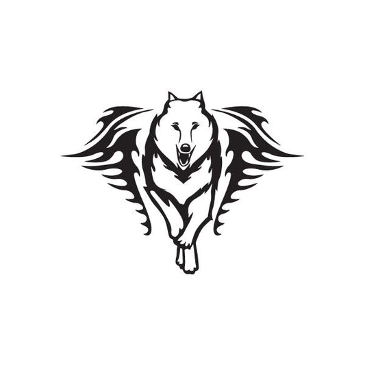 Image of Winged Wolf Decal