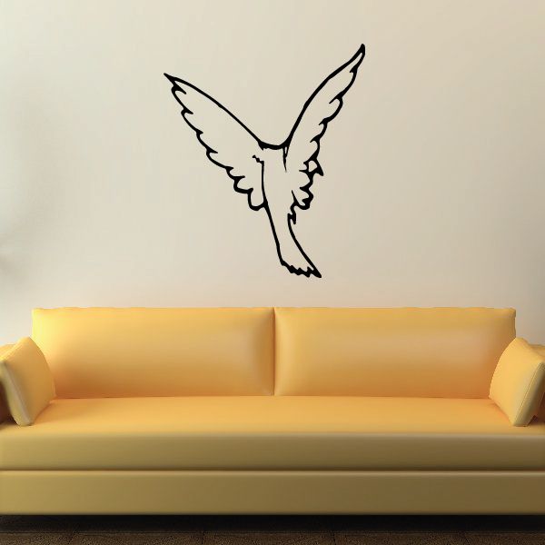 Image of Wings Open Dove Decal