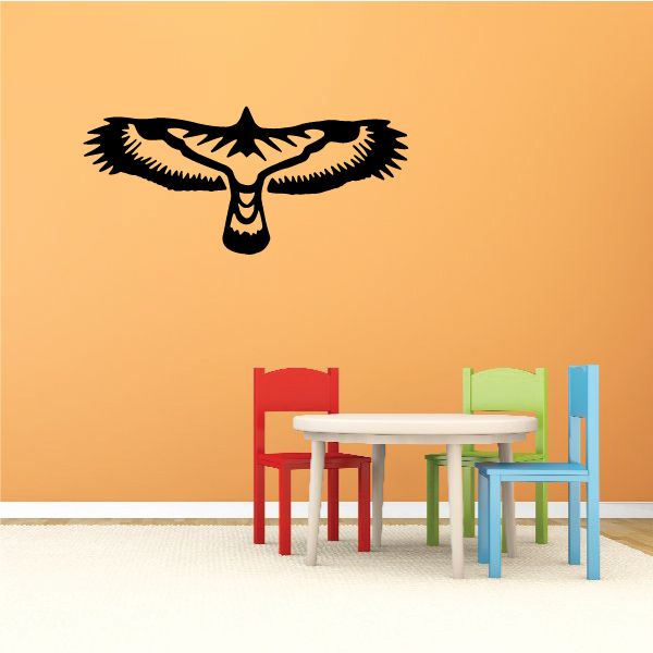 Image of Wings Spread Hawk Decal