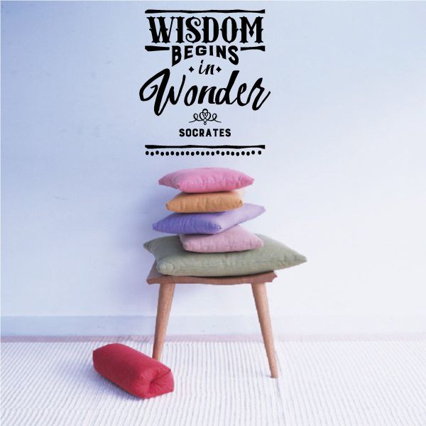 Image of Wisdom Beings In Wonder Socrates Decal