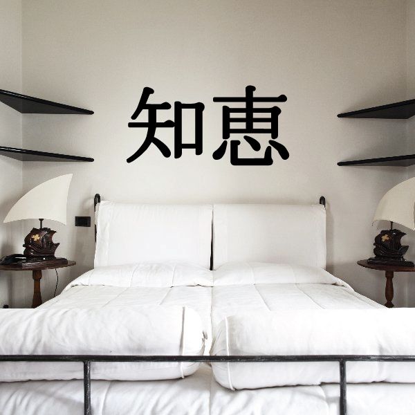 Image of Wisdom Chinese Characters Decal