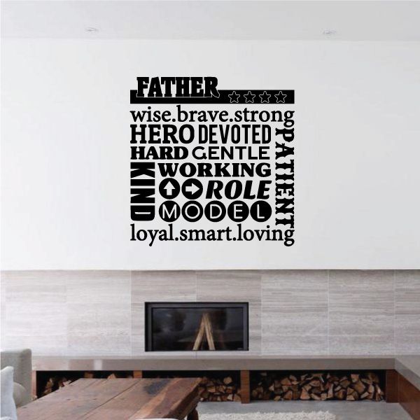 Image of Wise Brave and Strong Quote Decal