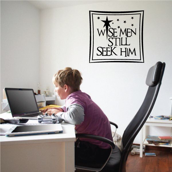 Image of Wise Men Still Seek Him Sign Decal