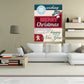 Christmas quote wall decal reading “wishing you Merry Christmas and New Year”