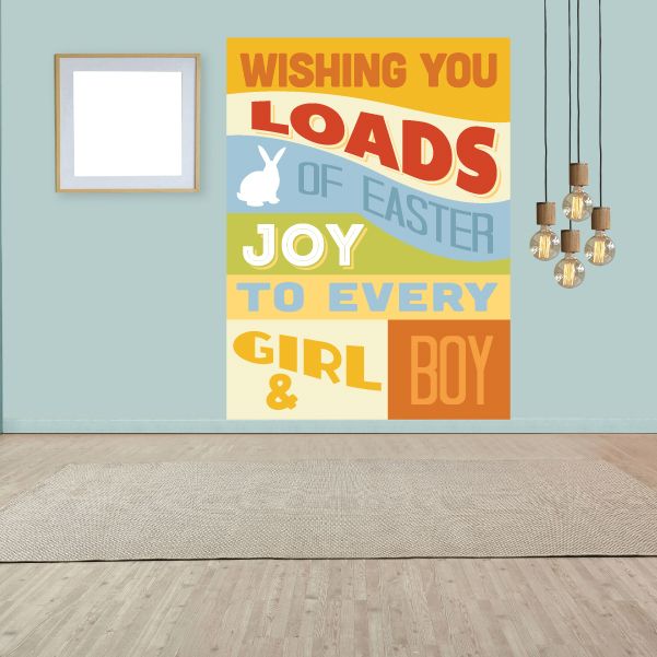 Image of Wishing You Loads Of Easter Joy Rectangle Sticker