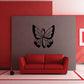 Black butterfly wing decal with angel wings