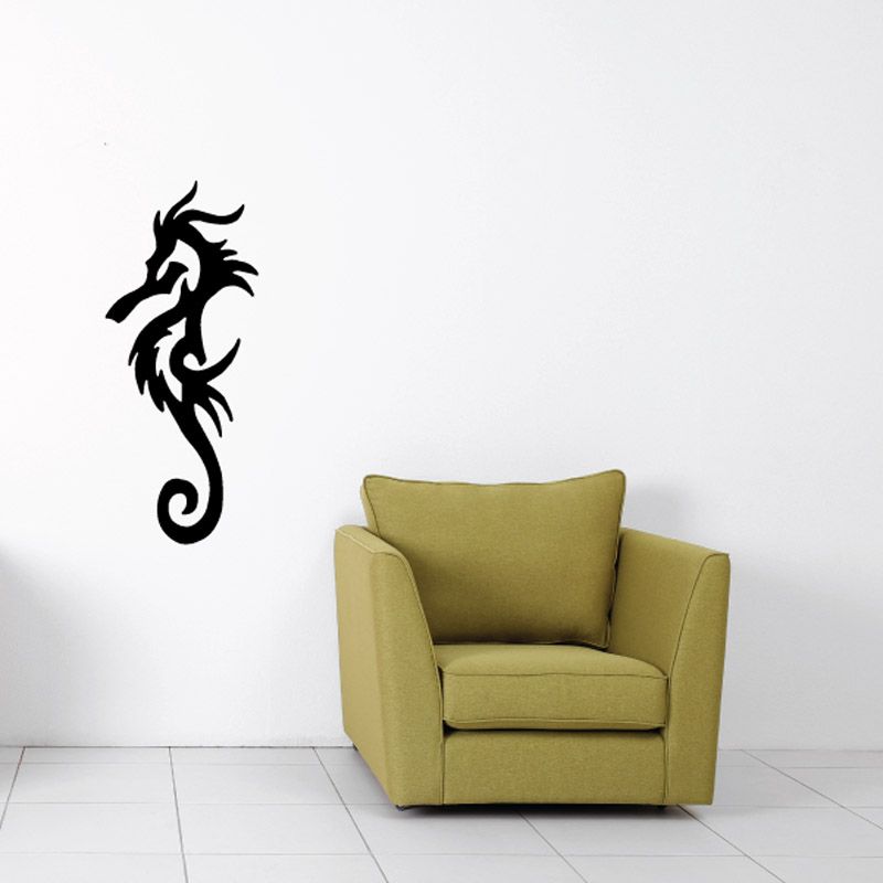 Image of Wispy Stroke Seahorse Decal