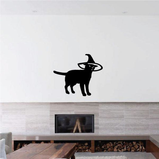 Image of Witch Hat Cat Decal