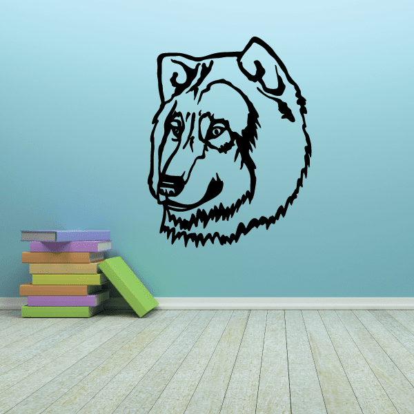 Image of Wolf Head Decal