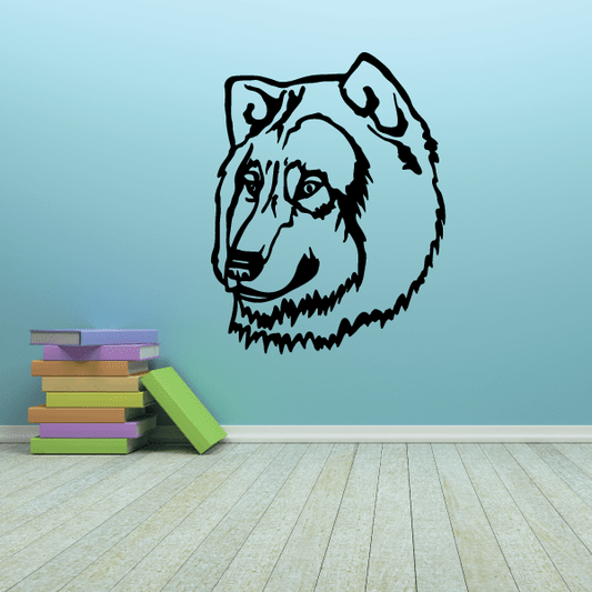 Image of Wolf Head Decal