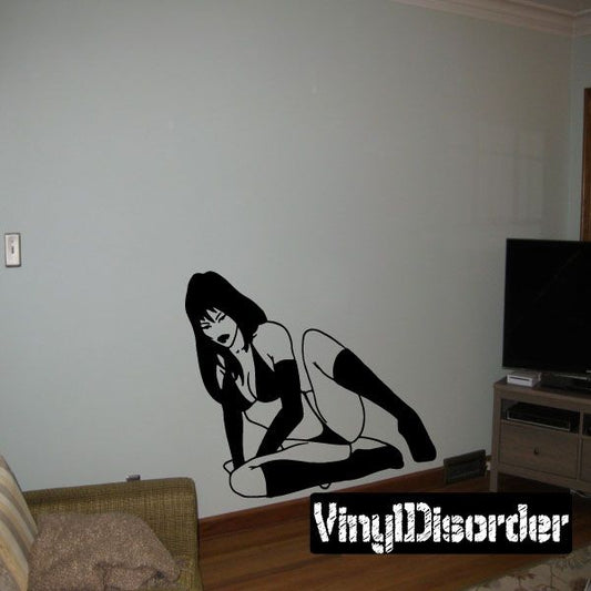 Image of Woman in Bikini and Boots Decal