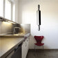 Rolling pin wall decal with black outline design