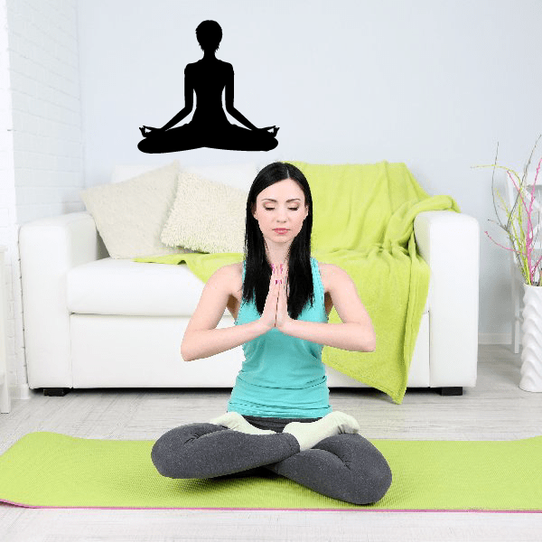 Image of Workout Yoga Wall Decal - Vinyl Decal - Car Decal - AL 04