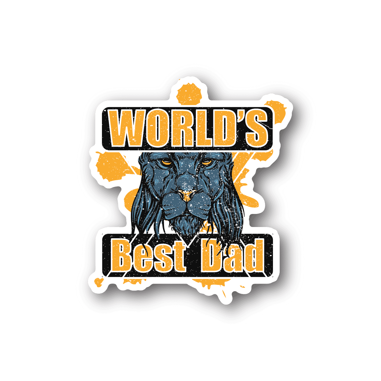 Image of Worlds Best Dad Sticker